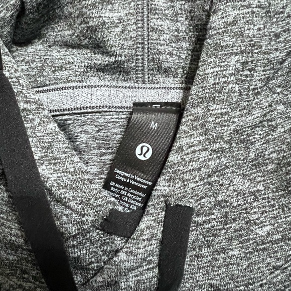 Lululemon Men's Heather Gray  soft jersey Hoodie - Picture 3 of 4